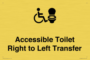 Accessible Toilet with Right to Left Transfer